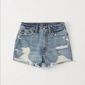 Abercrombie and Fitch High Waisted Denim Shorts